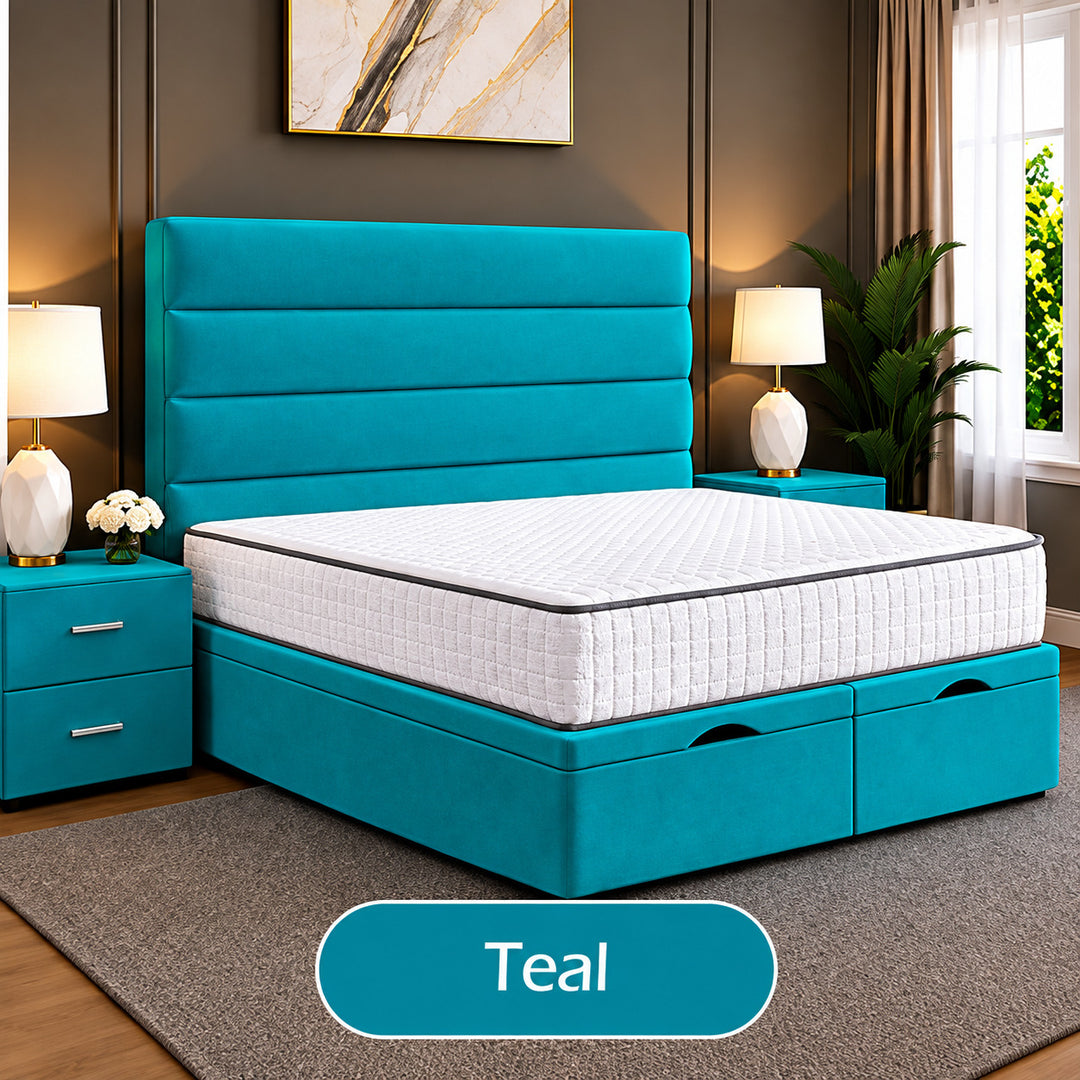 Prime Linear Panel Divan Ottoman Storage Bed Frame