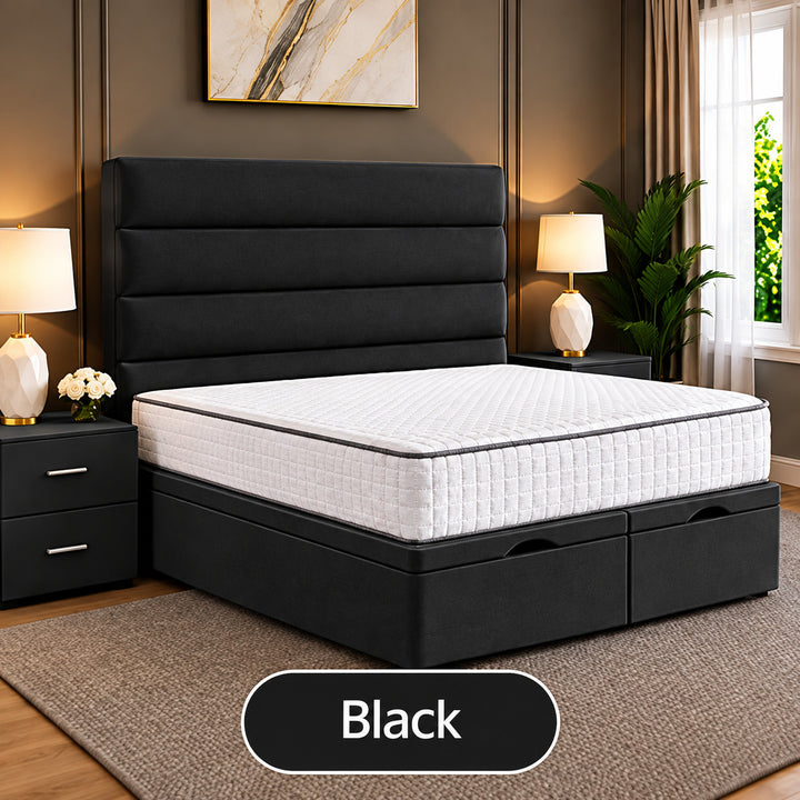 Prime Linear Panel Divan Ottoman Storage Bed Frame
