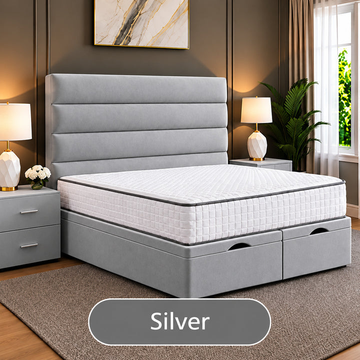 Prime Linear Panel Divan Ottoman Storage Bed Frame
