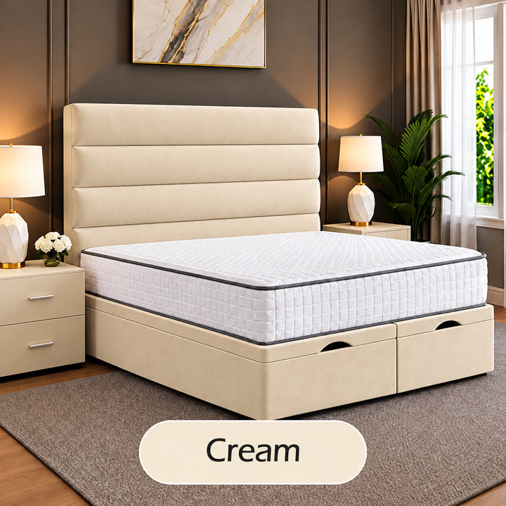 Prime Linear Panel Divan Ottoman Storage Bed Frame