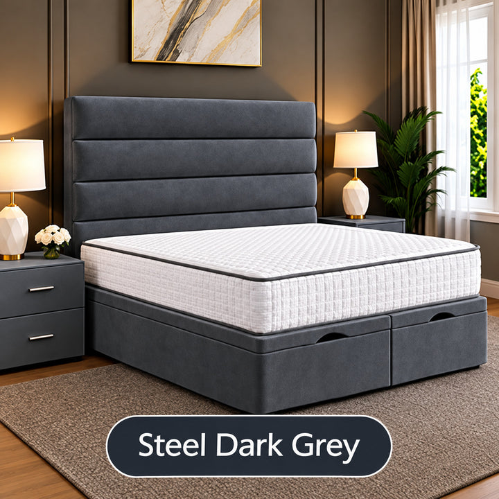 Prime Linear Panel Divan Ottoman Storage Bed Frame
