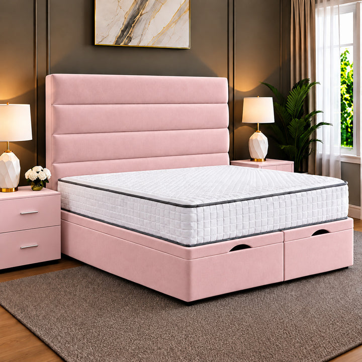 Prime Linear Panel Divan Ottoman Storage Bed Frame
