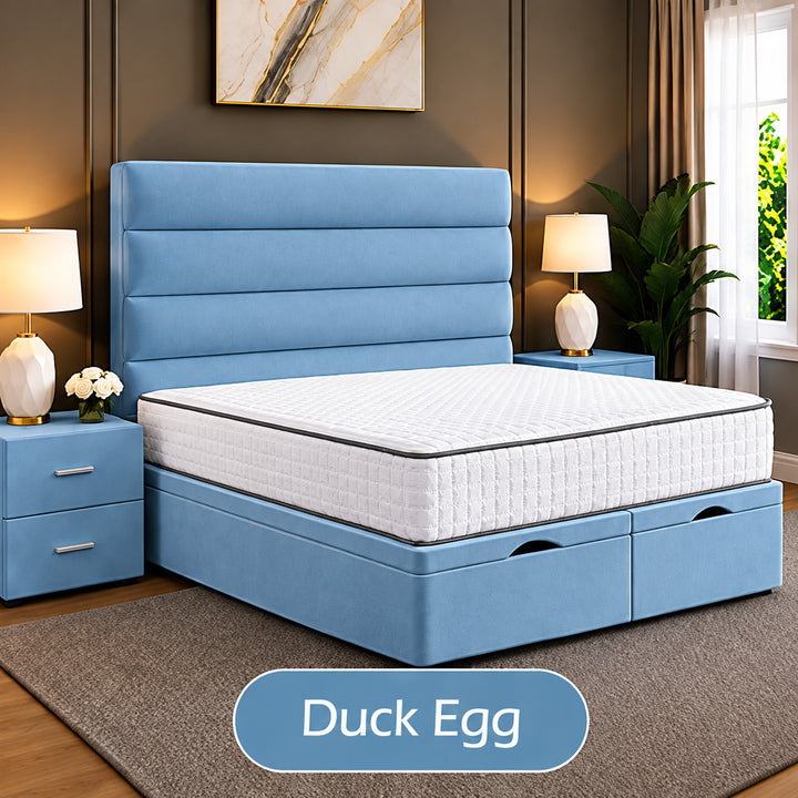 Prime Linear Panel Divan Ottoman Storage Bed Frame