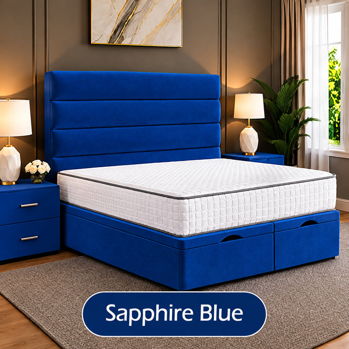 Prime Linear Panel Divan Ottoman Storage Bed Frame