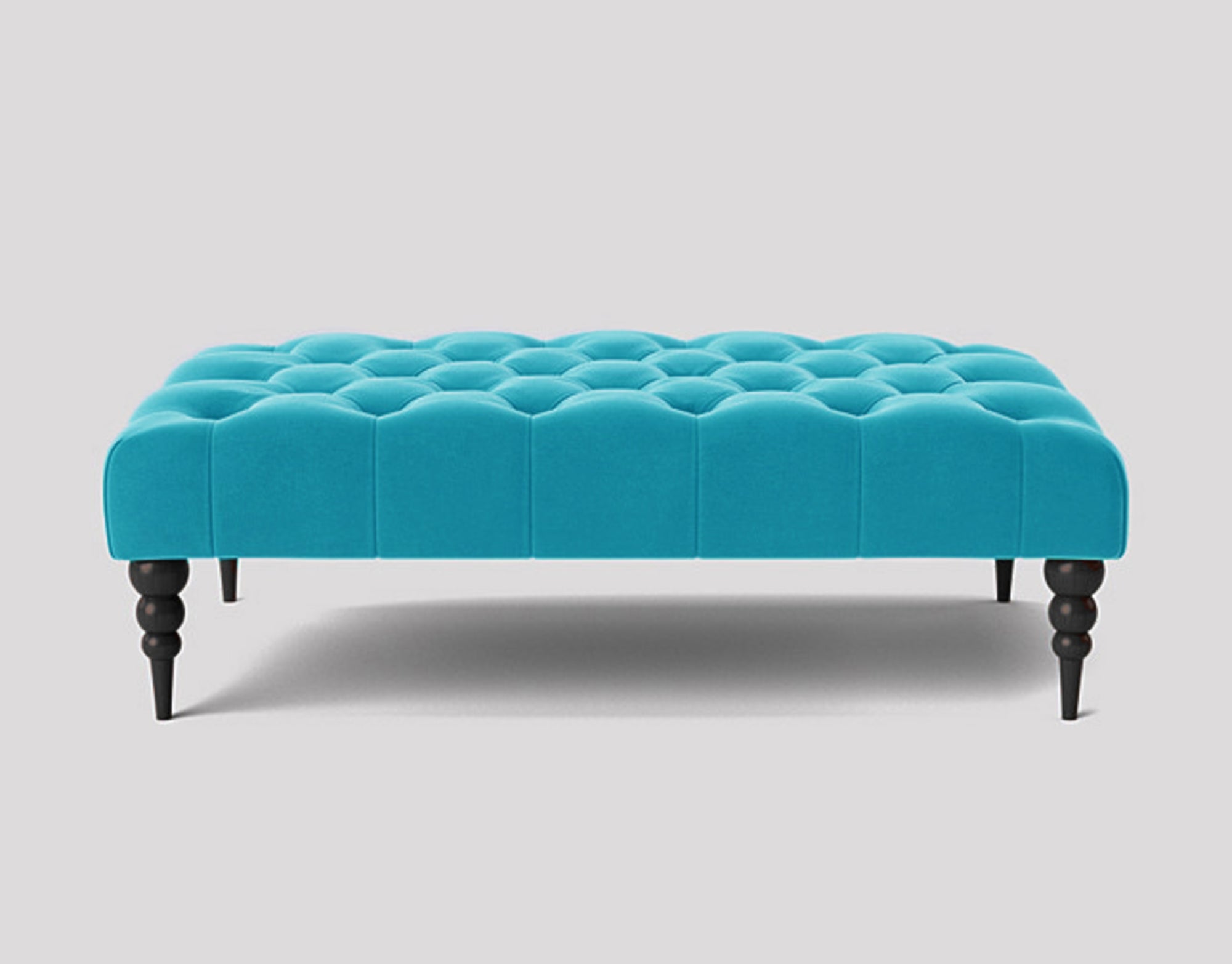 Alyana Rectangle Chesterfield Upholstered Footstool