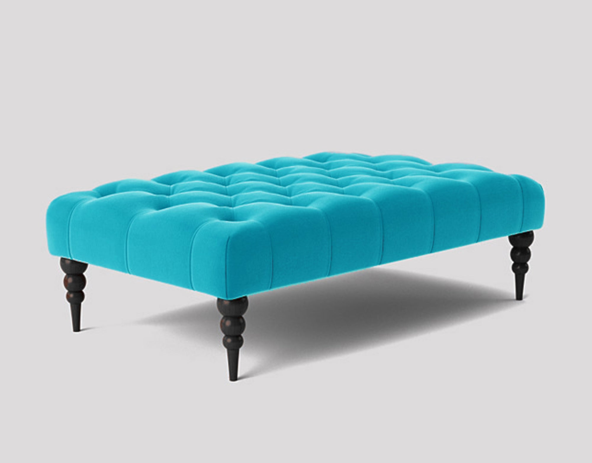 Alyana Rectangle Chesterfield Upholstered Footstool