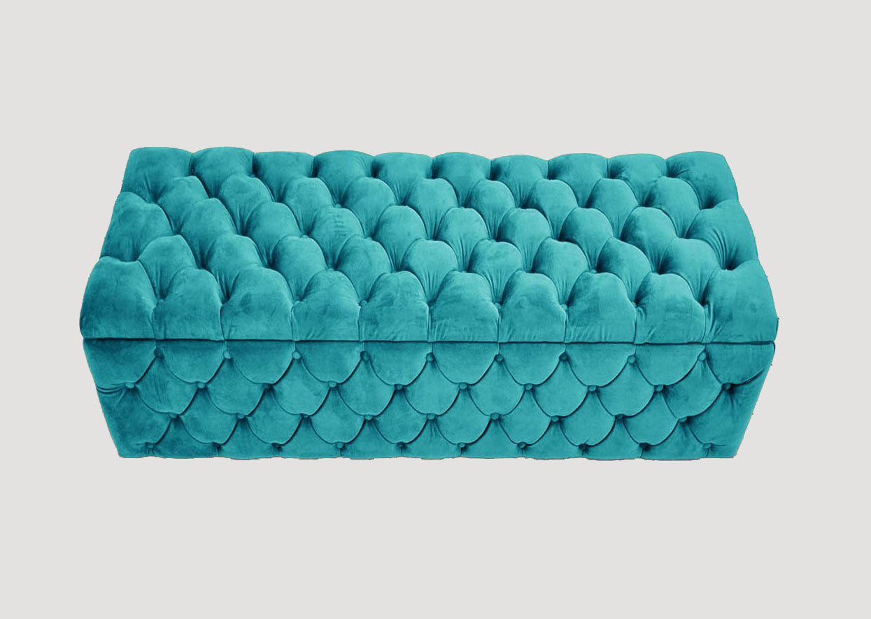 Lux Italian Large Ottoman Box - Blanket Box