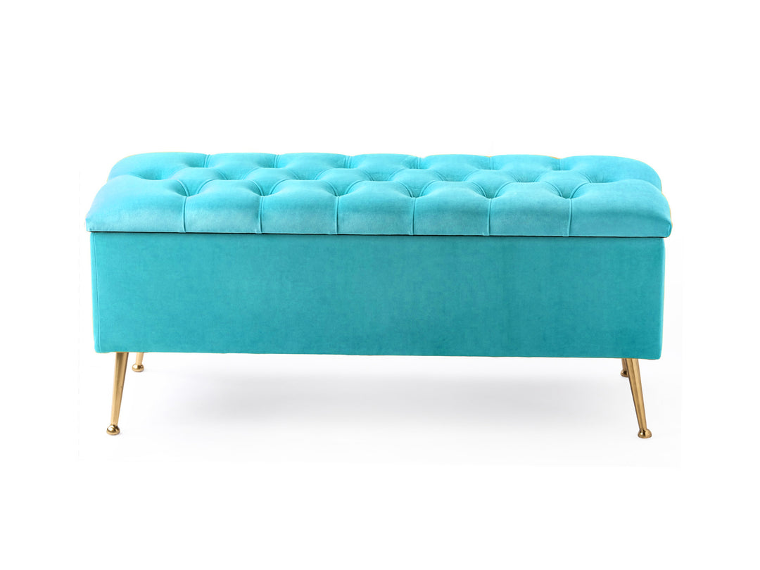 Amara Chesterfield Ottoman Storage Bench with Legs