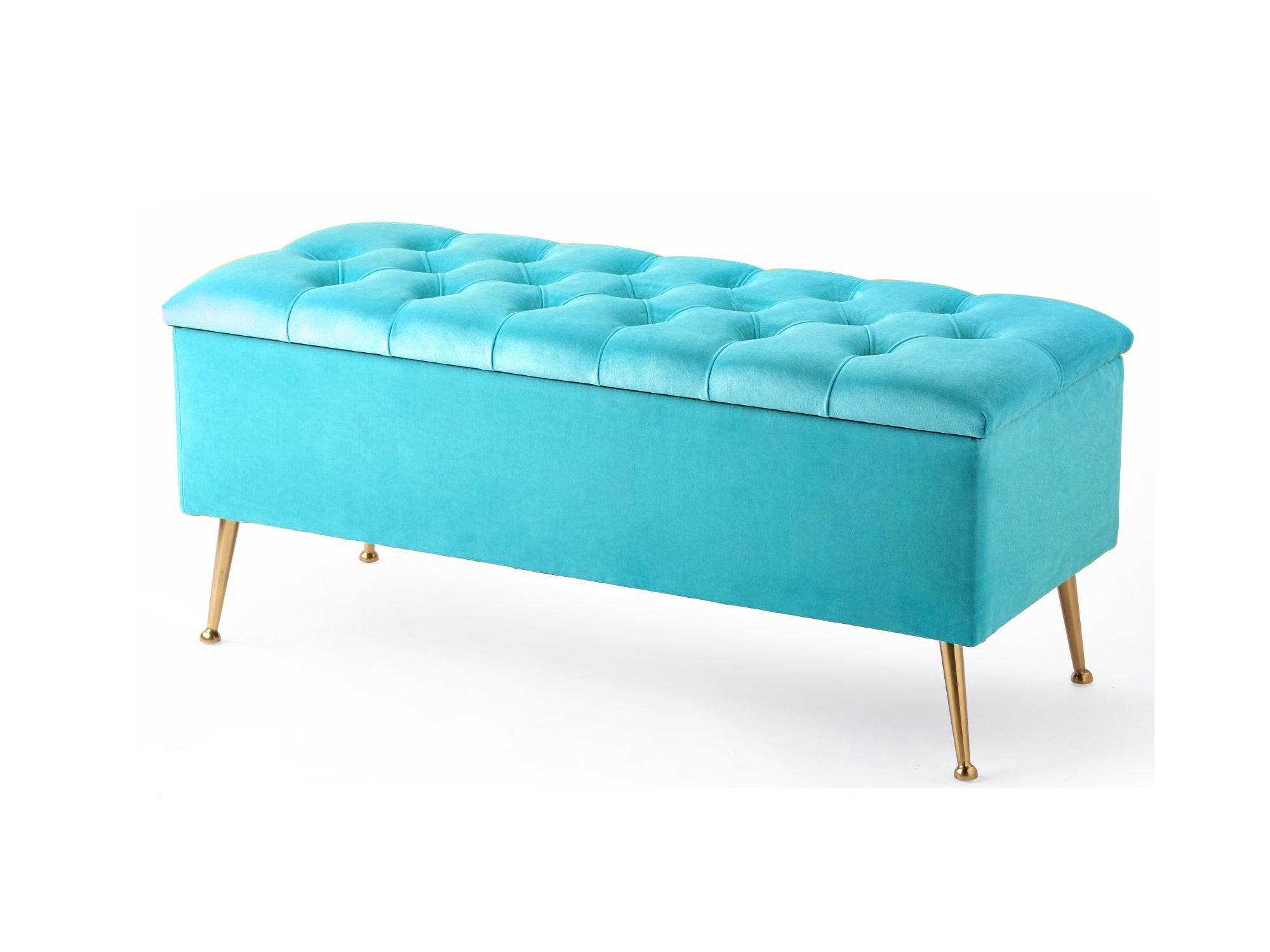 Amara Chesterfield Ottoman Storage Bench with Legs