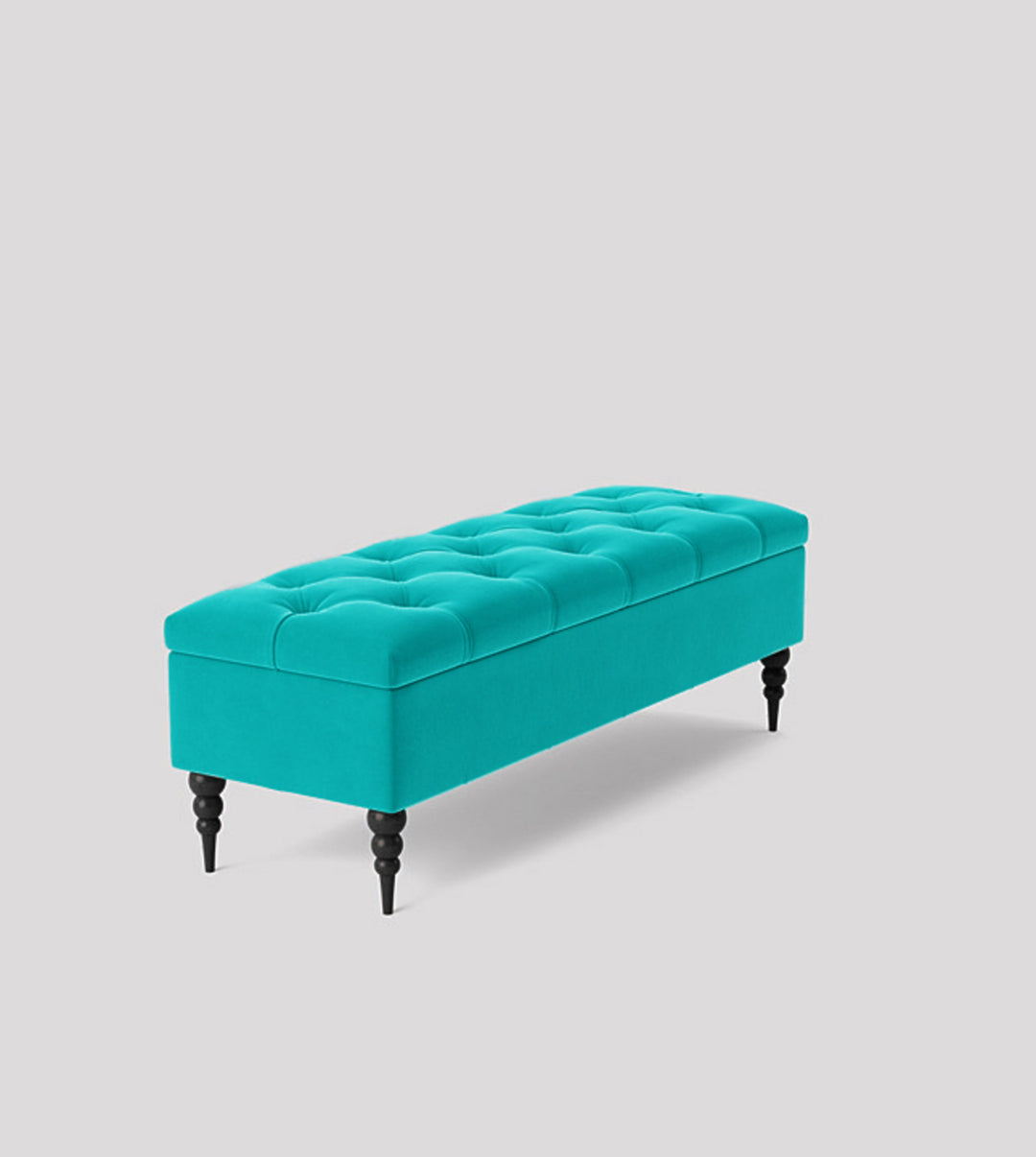 Safar Chesterfield Shoe Storage Bench with Legs