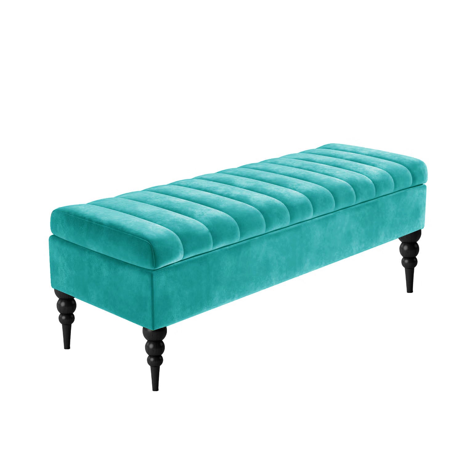 Teal plush velvet bench with storage, velvet shoe storage bench, hallway bench, end of bed bench with storage, ottoman footstool, shoe changing bench, window seating bench, velvet end of bed table, footrest