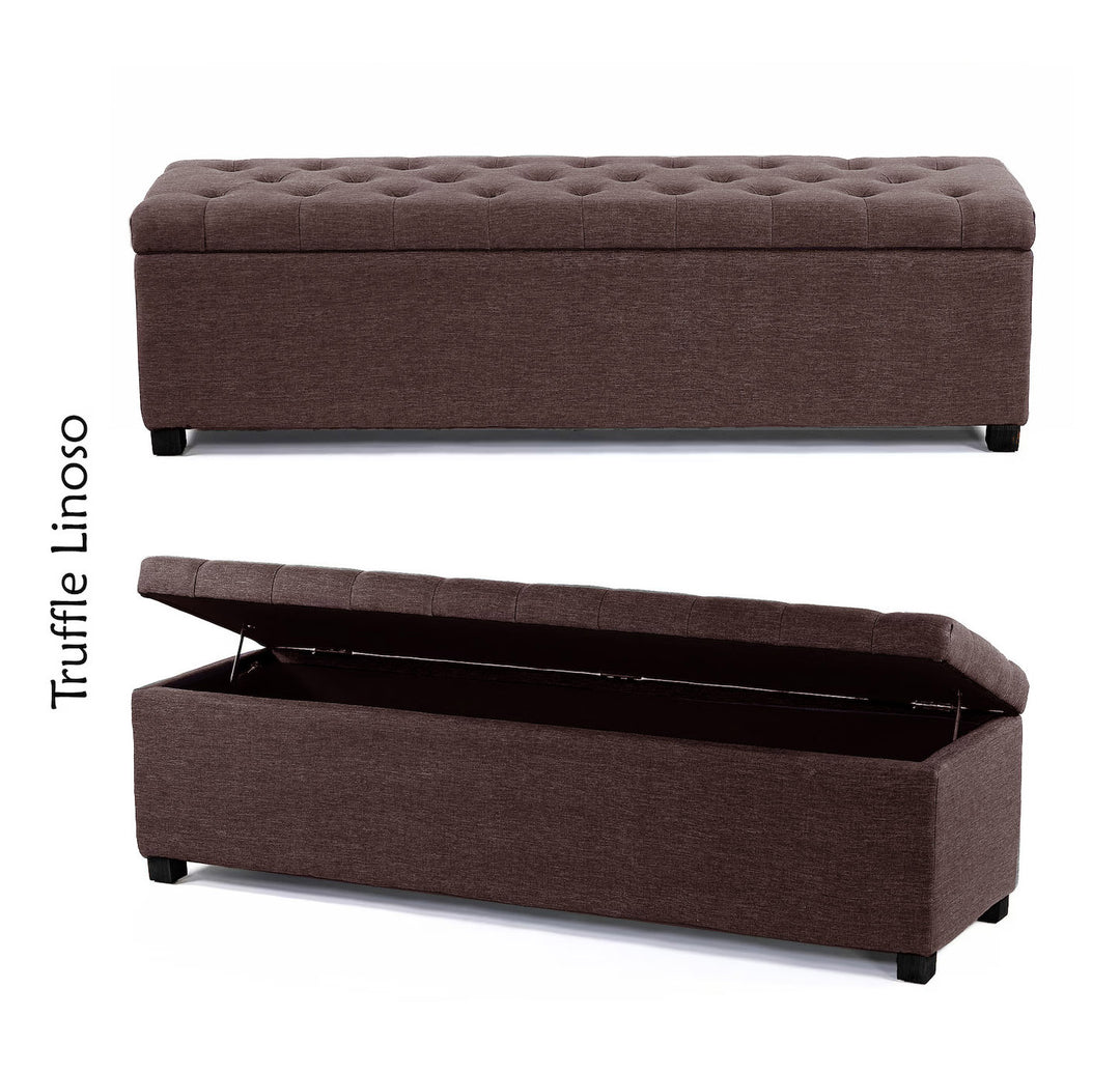 Linoso Chesterfield Ottoman Storage Box