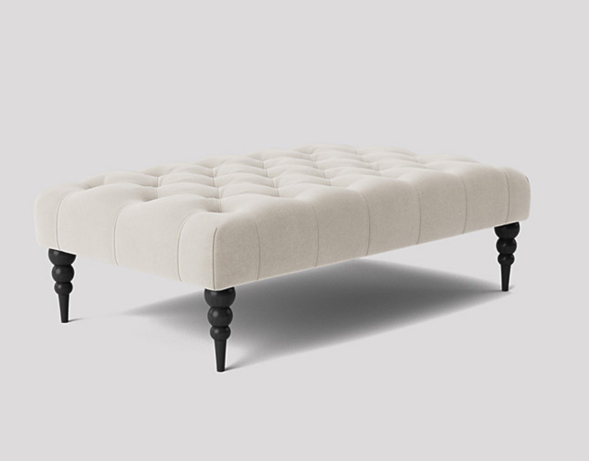 Alyana Rectangle Chesterfield Upholstered Footstool