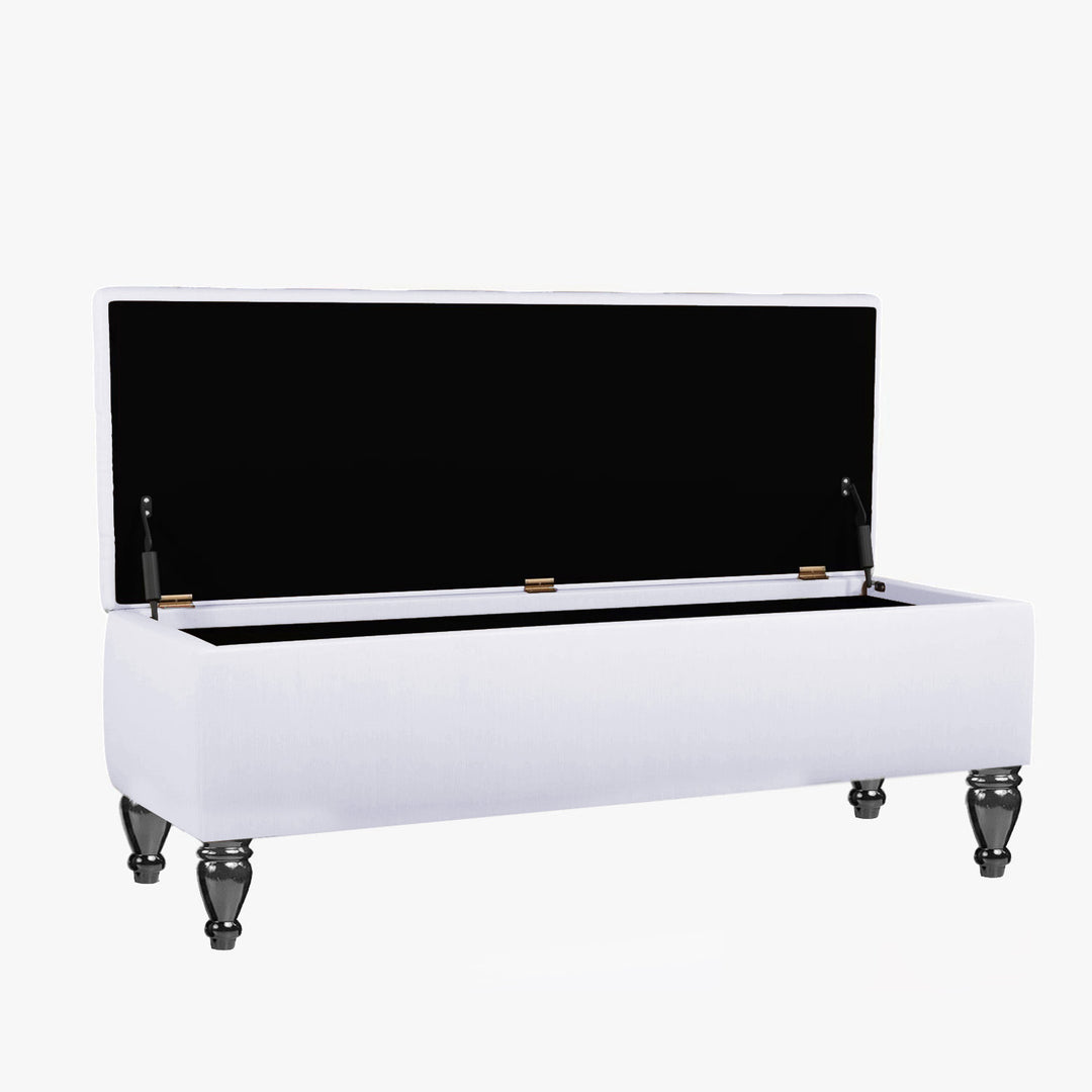 Lisbon Ottoman Storage Bench with Plain Lid