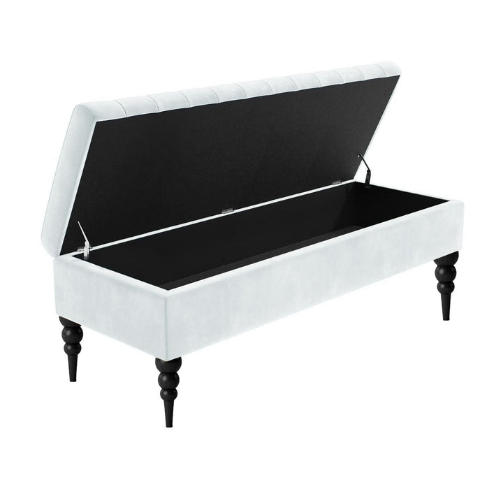 Sierra Ottoman Storage Bench with Legs