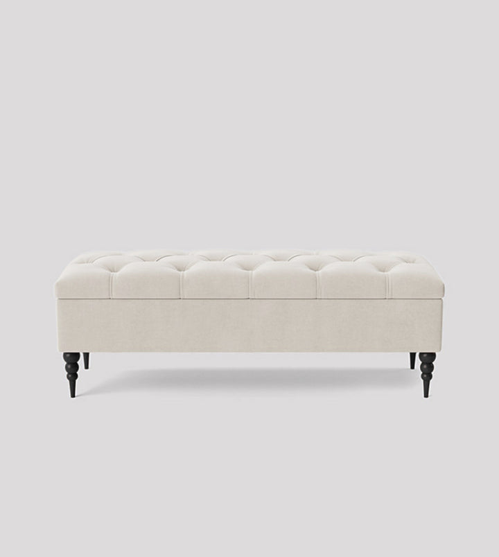 Safar Chesterfield Shoe Storage Bench with Legs