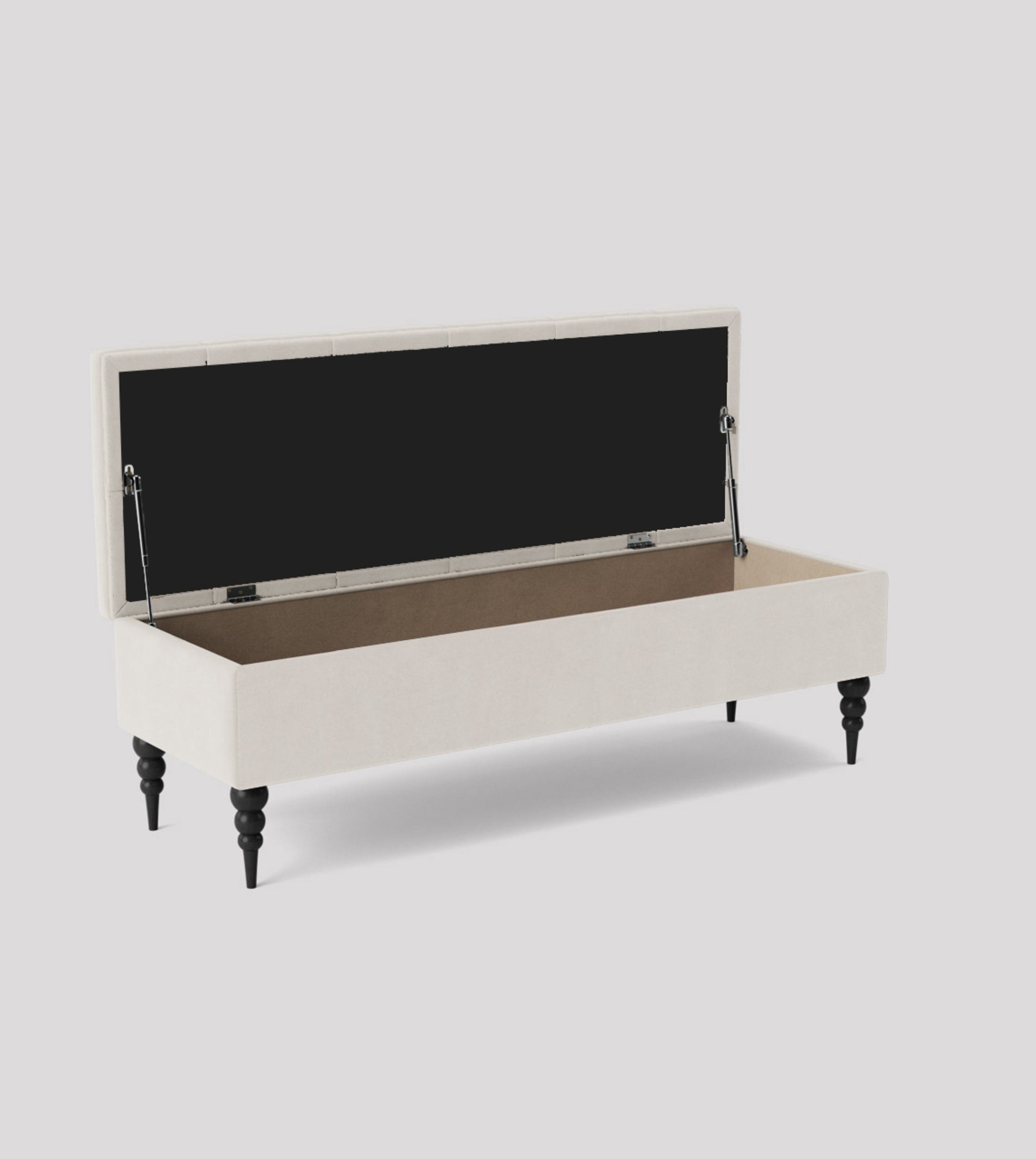 Safar Chesterfield Bench with Storage, Ottoman Storage Bench