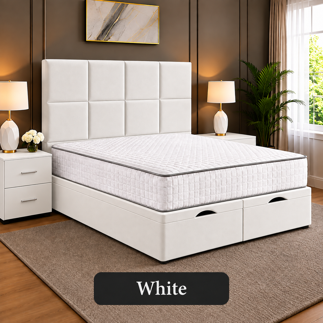 Noble Square Cubed Divan Storage Ottoman Bed Frame