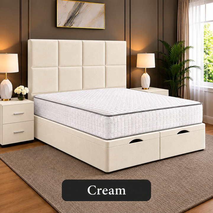 Noble Square Cubed Divan Storage Ottoman Bed Frame