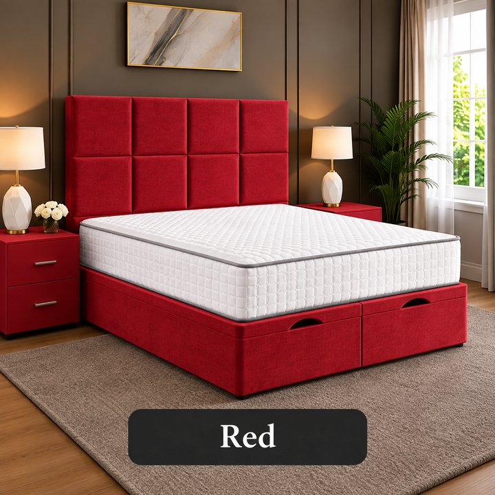 Noble Square Cubed Divan Storage Ottoman Bed Frame
