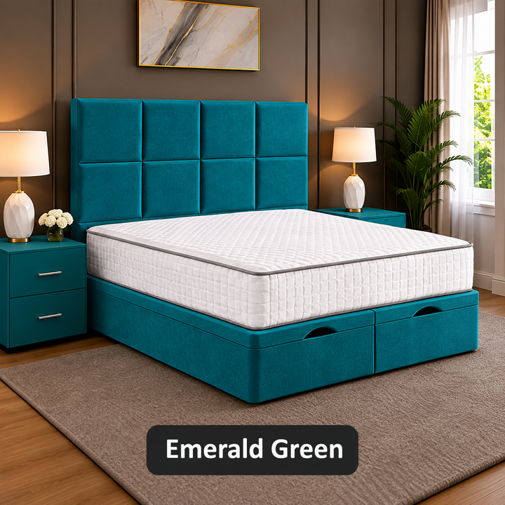 Noble Square Cubed Divan Storage Ottoman Bed Frame