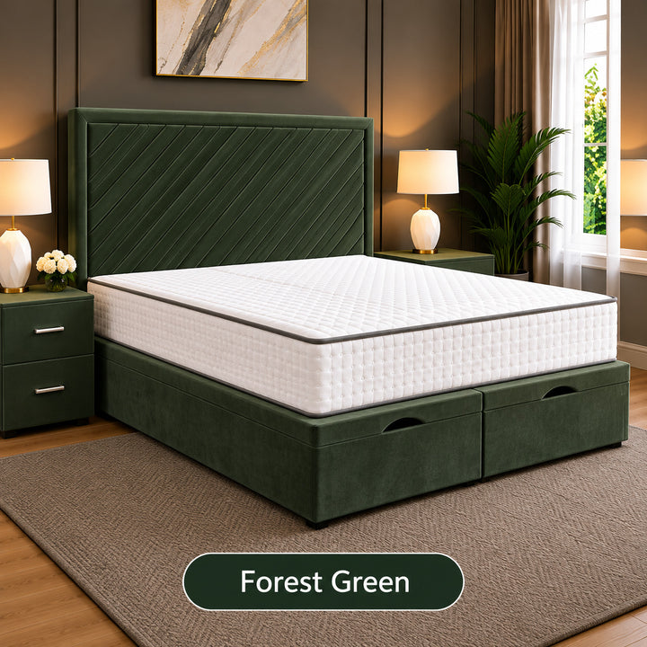Leo Divan Plain Ottoman Storage Bed Frame