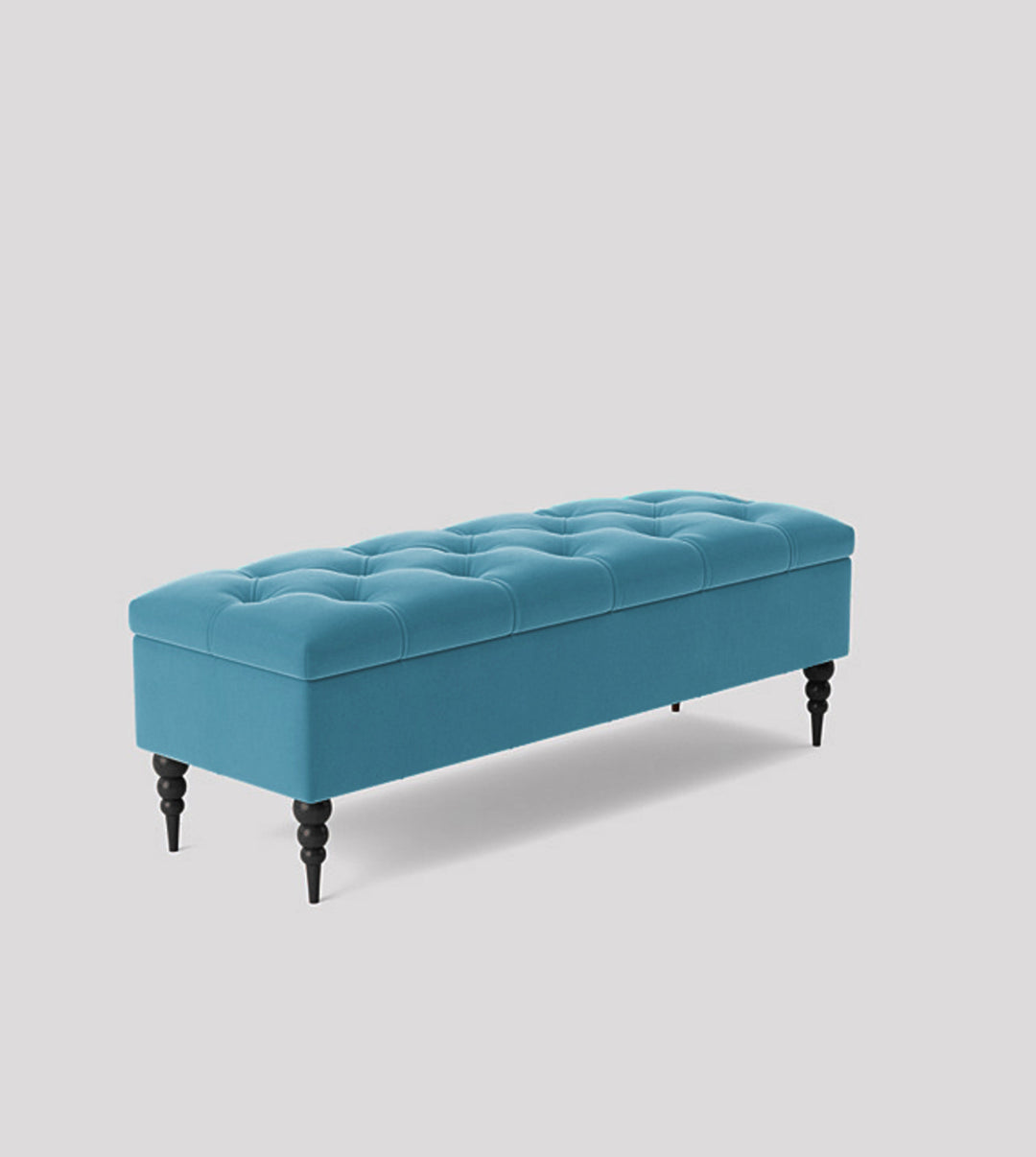 Safar Chesterfield Shoe Storage Bench with Legs