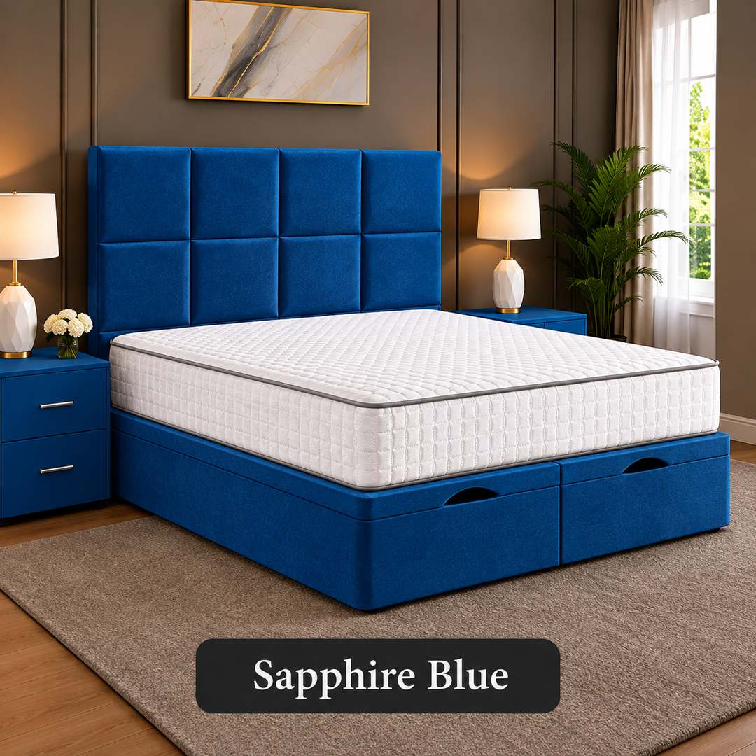 Noble Square Cubed Divan Storage Ottoman Bed Frame