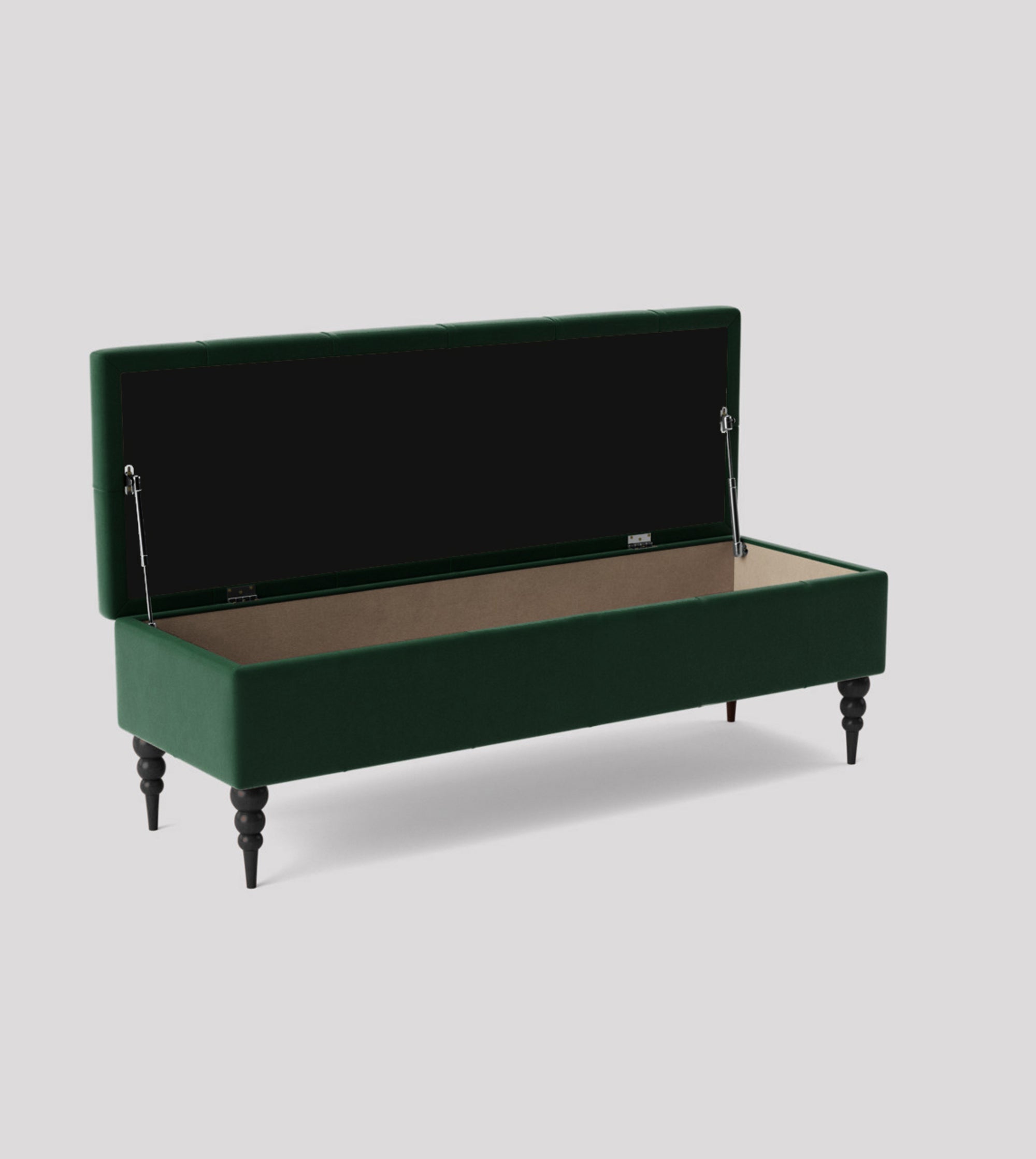 Safar Chesterfield Bench with Storage, Ottoman Storage Bench