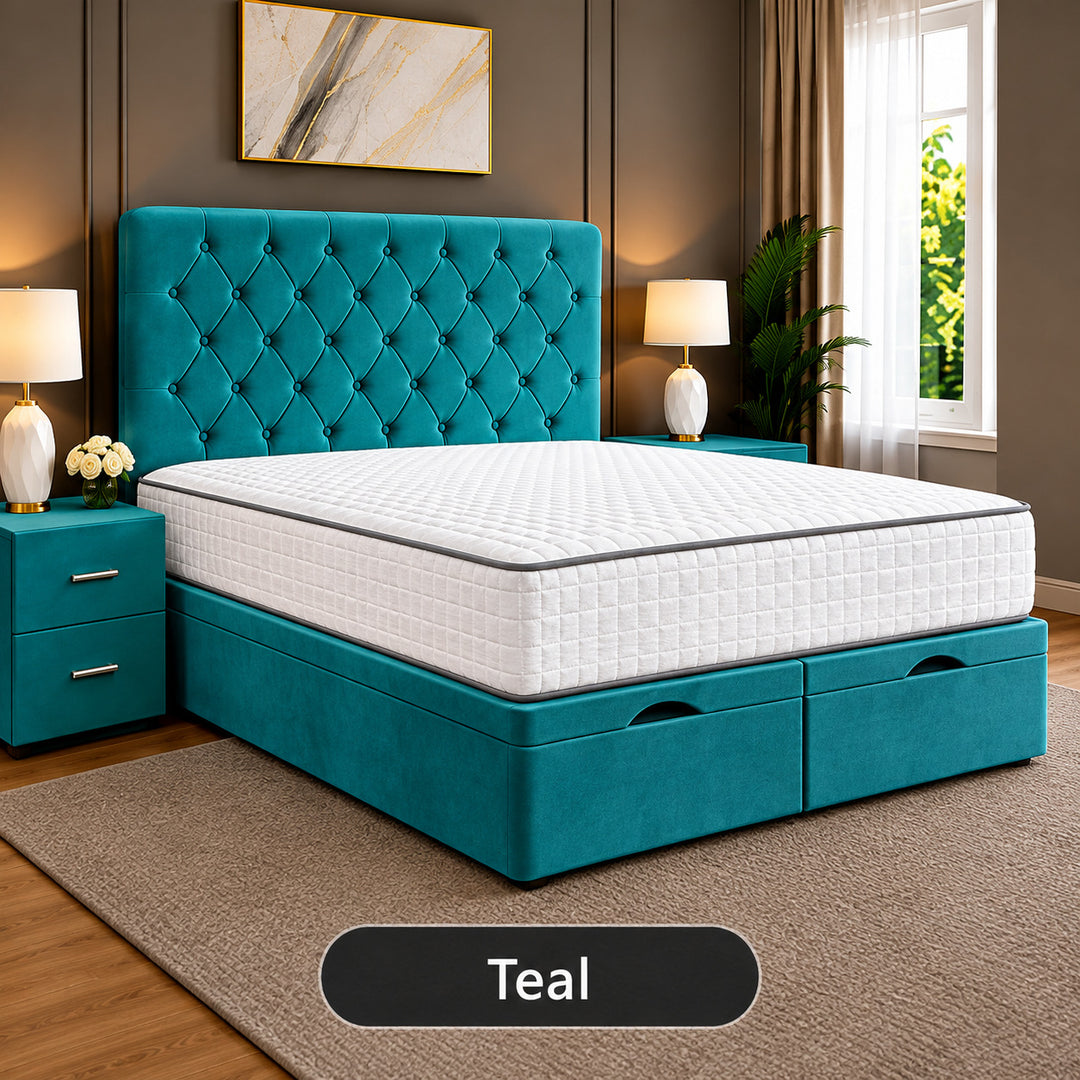 Amelia Divan Chesterfield Storage Ottoman Bed Frame