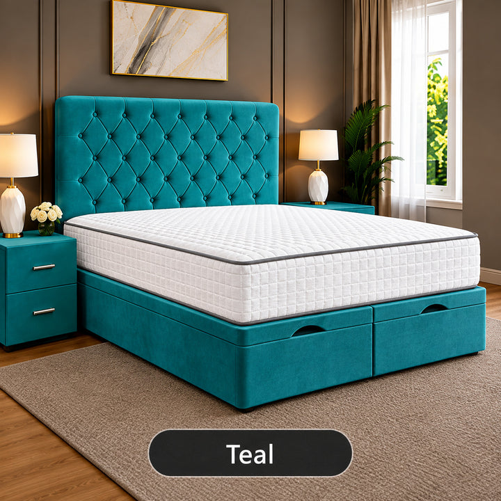 Amelia Divan Chesterfield Storage Ottoman Bed Frame