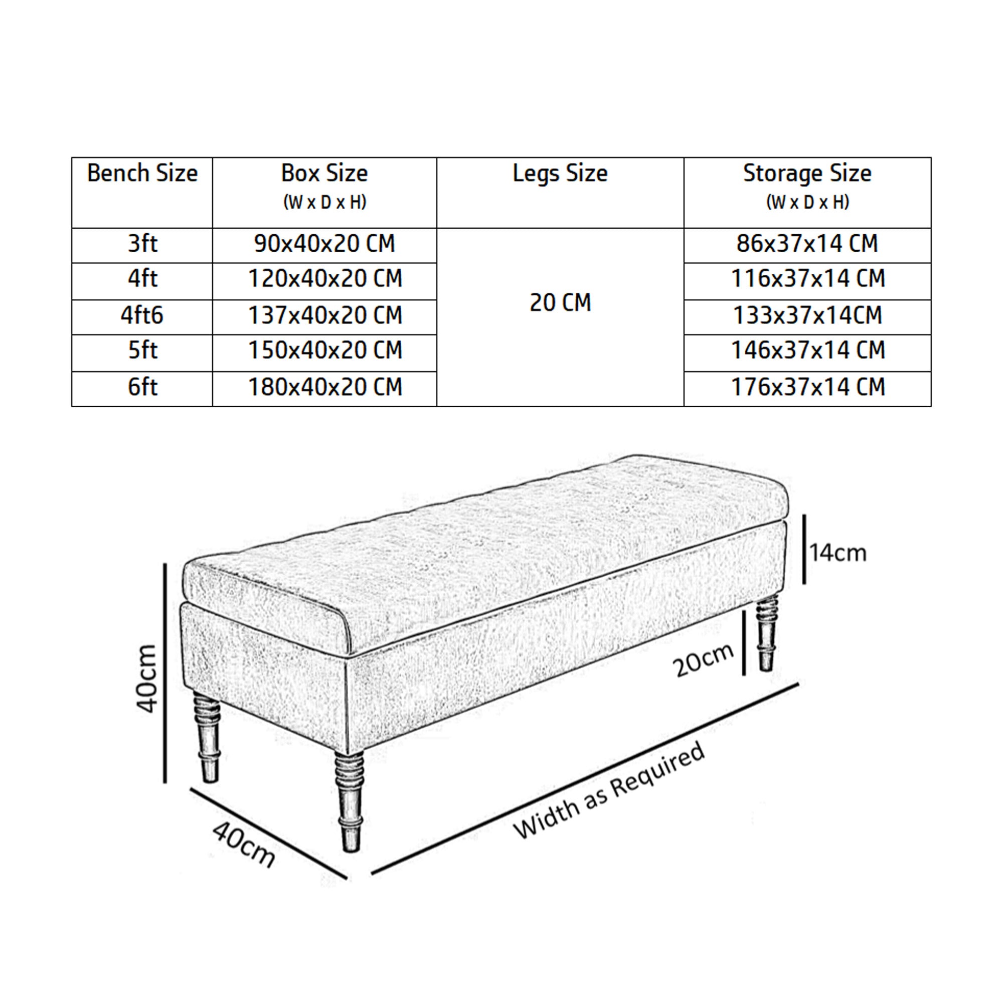 Safar Plain Upholstered Velvet Bench with Storage