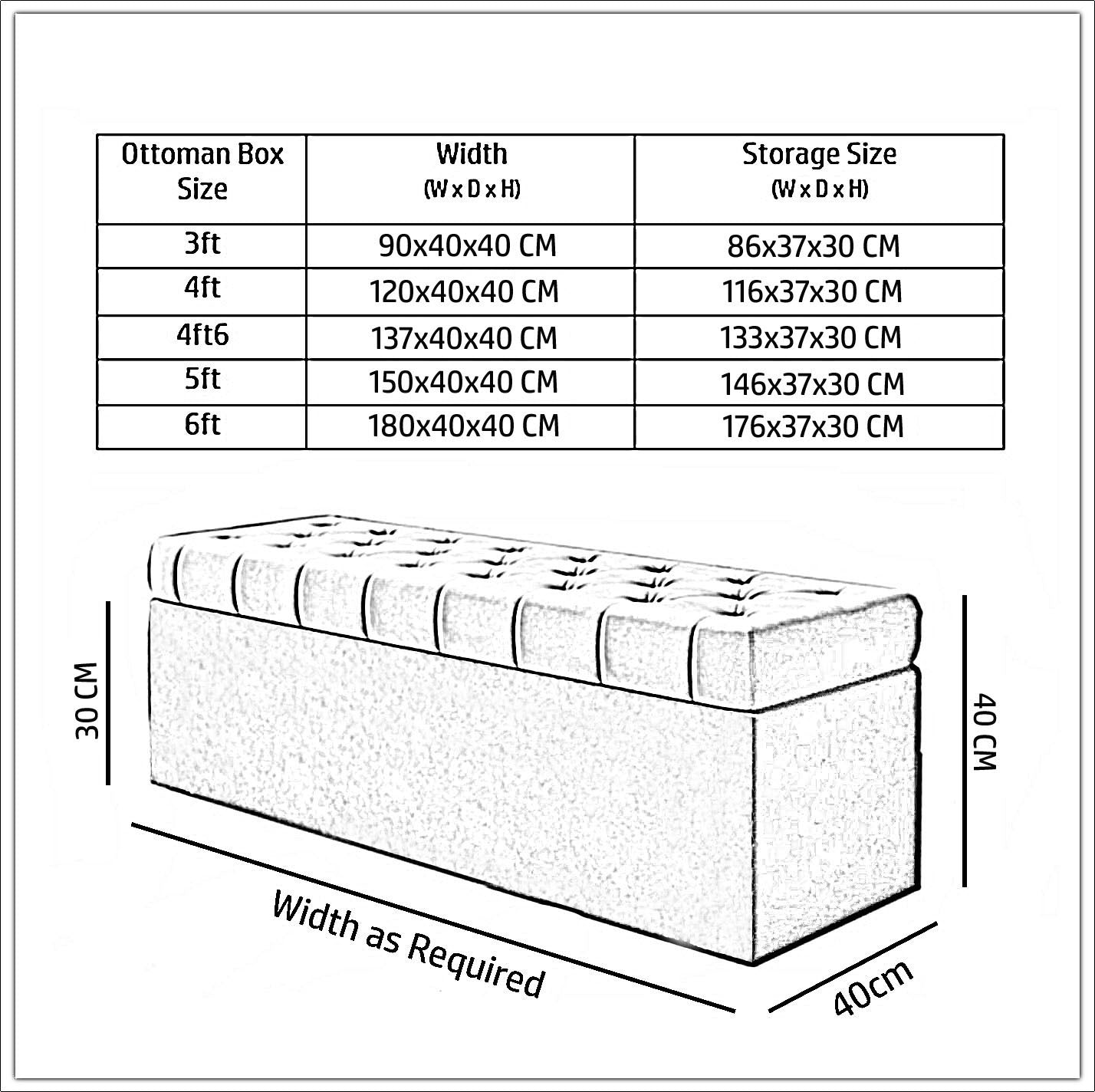 SD Plush Ottoman storage Box