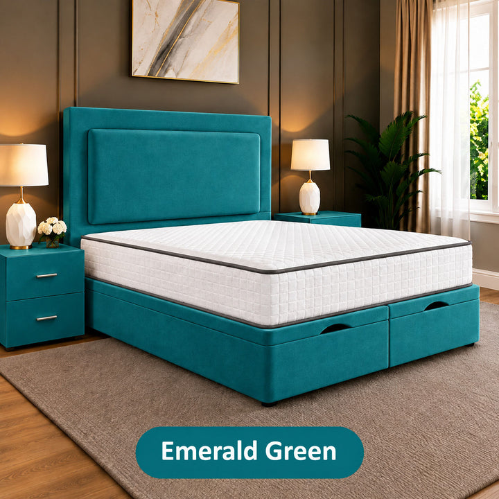 Rowen Divan Plain Ottoman Storage Bed Frame