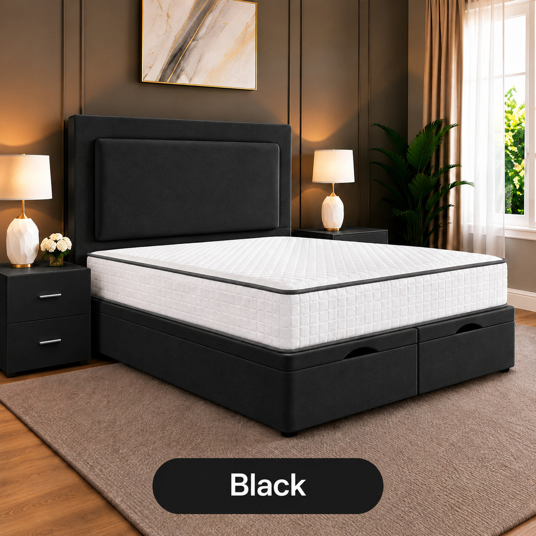 Rowen Divan Plain Ottoman Storage Bed Frame