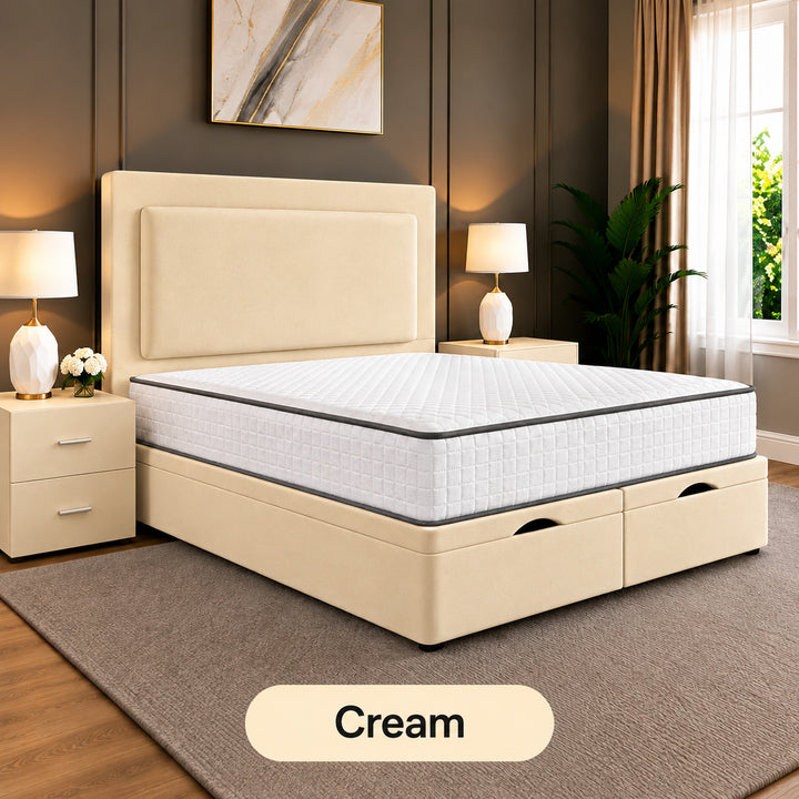 Rowen Divan Plain Ottoman Storage Bed Frame