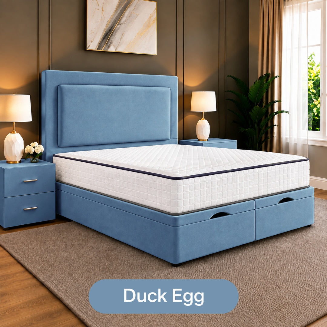 Rowen Divan Plain Ottoman Storage Bed Frame