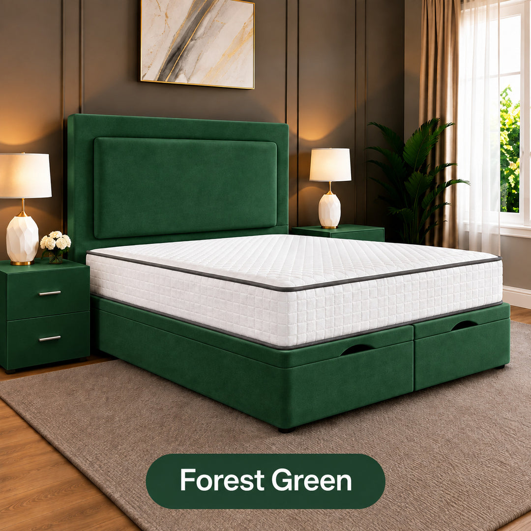 Rowen Divan Plain Ottoman Storage Bed Frame