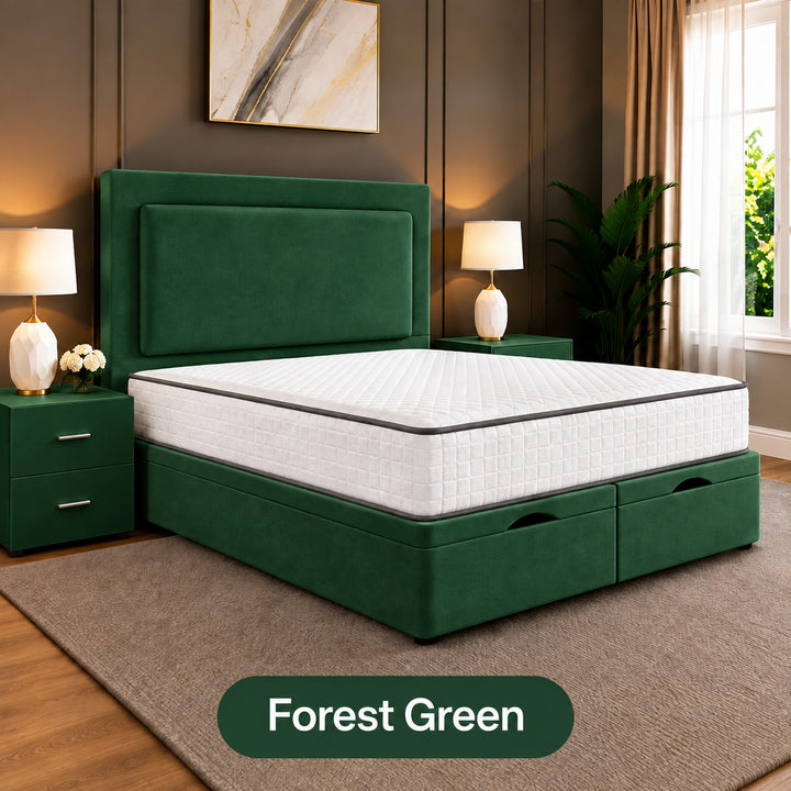 Rowen Divan Plain Ottoman Storage Bed Frame