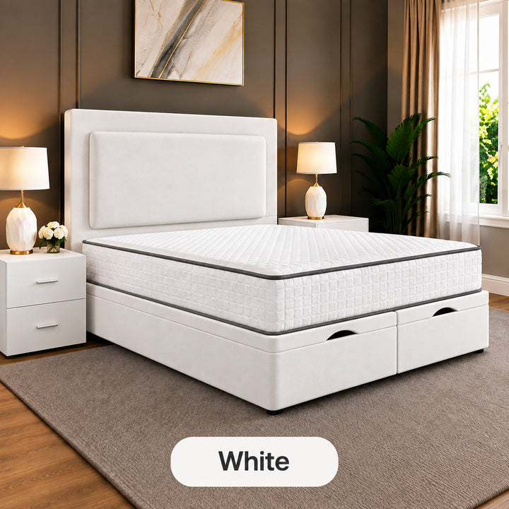 Rowen Divan Plain Ottoman Storage Bed Frame