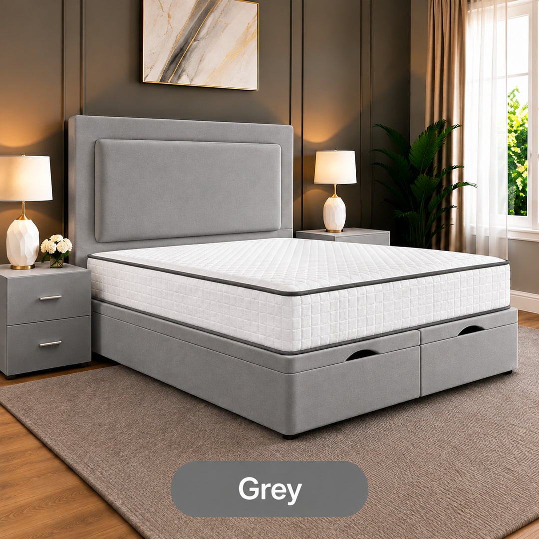 Rowen Divan Plain Ottoman Storage Bed Frame