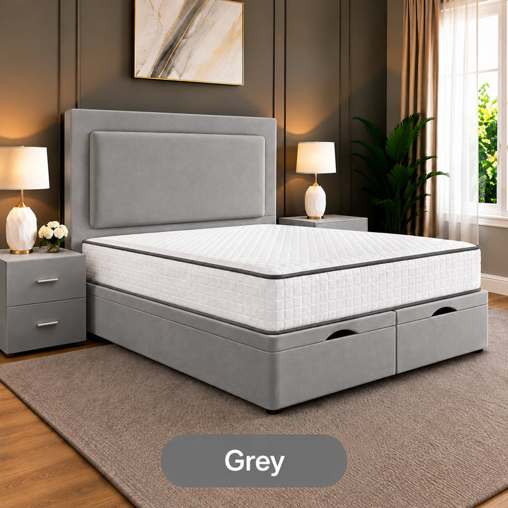 Rowen Divan Plain Ottoman Storage Bed Frame