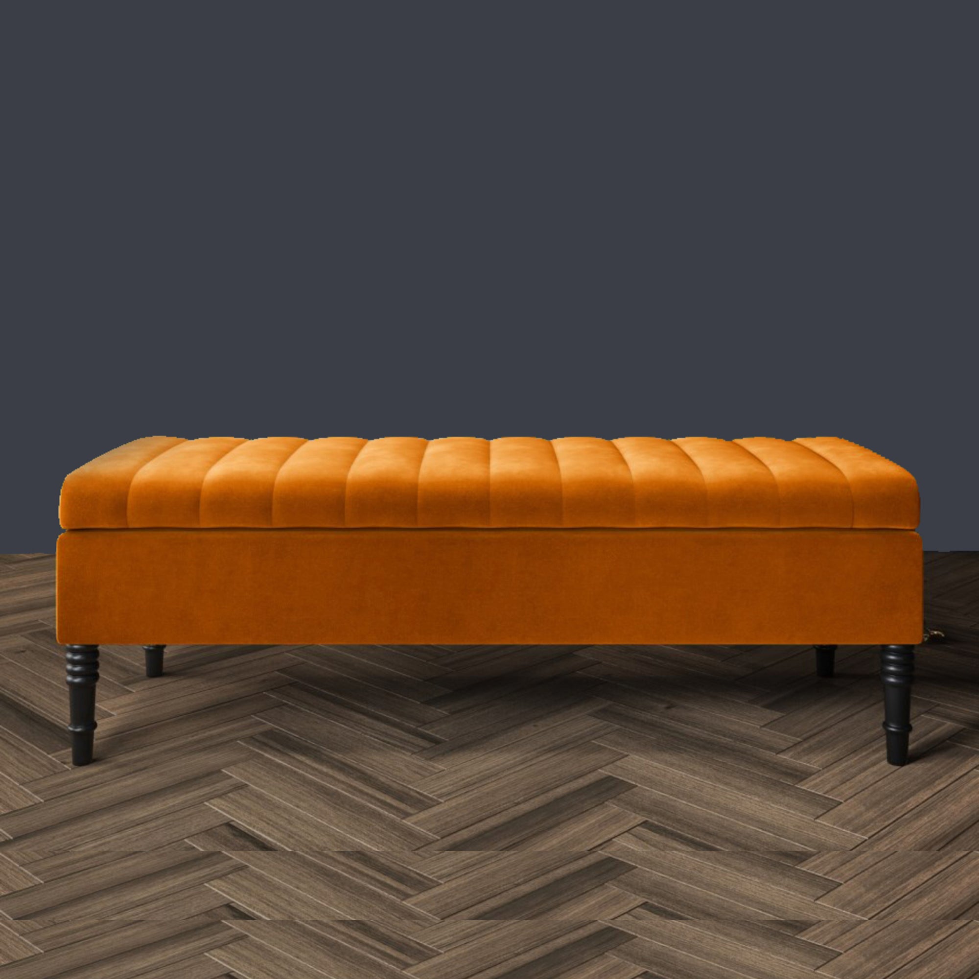 Safar Velvet Bench with Storage