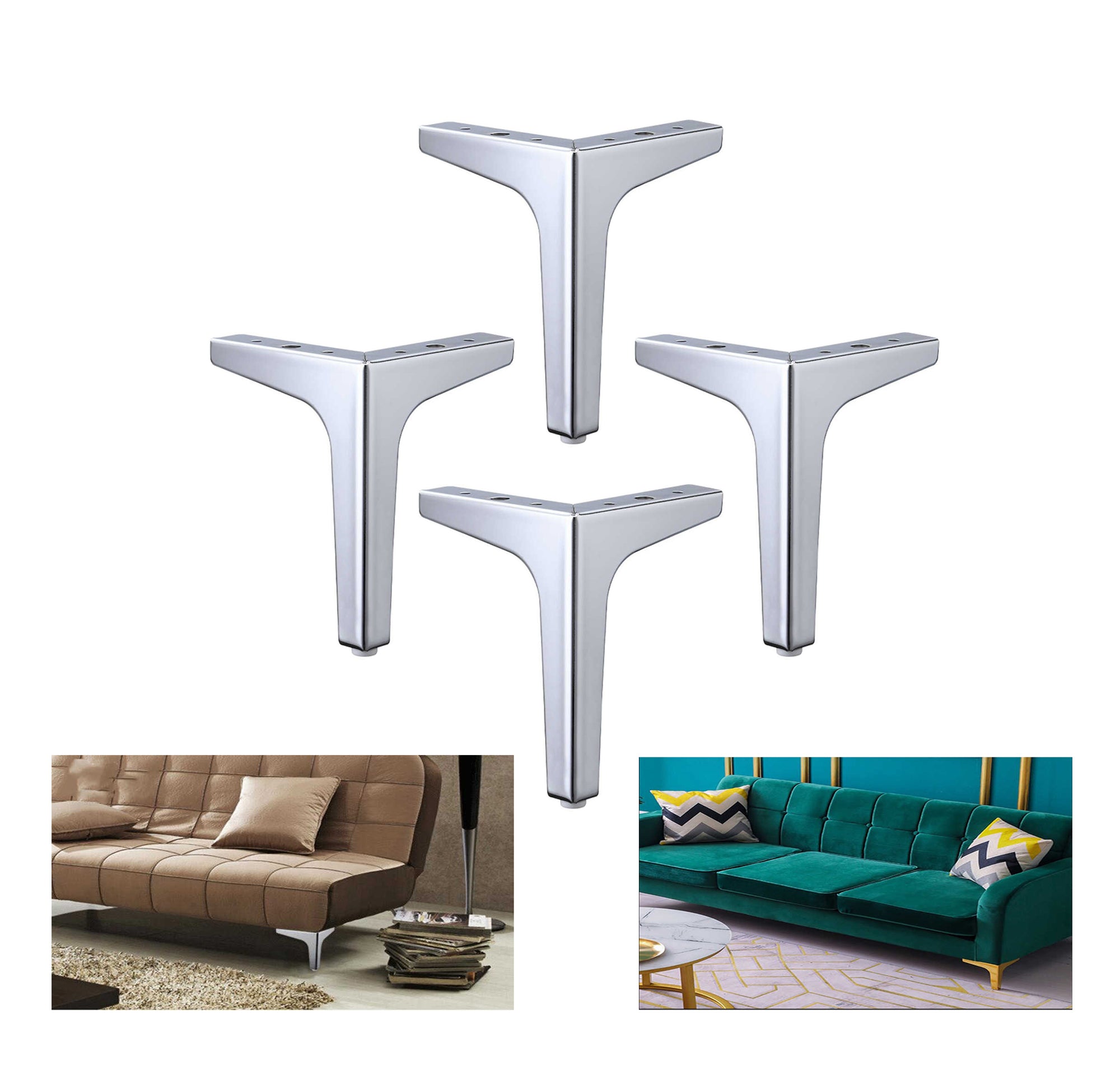 Set of 4 Corner Triangle Legs - Triangle Legs | R&M Furnishers LTD